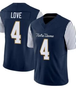 Jeremiyah Love Jersey #4 Notre Dame Fighting Irish 2018 Shamrock Series Stitched