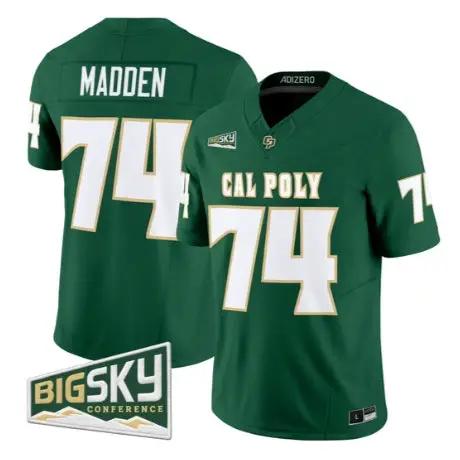 john-madden-jersey-74-cal-poly-mustangs-2026-vapor-stitched-01 - Top Wow Design John Madden Jersey #74 Cal Poly Mustangs 2026 Vapor Stitched
