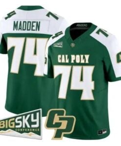 John Madden Jersey #74 Cal Poly Mustangs 2026 Vapor Stitched - Top Wow Design John Madden Jersey #74 Cal Poly Mustangs 2026 Vapor Stitched