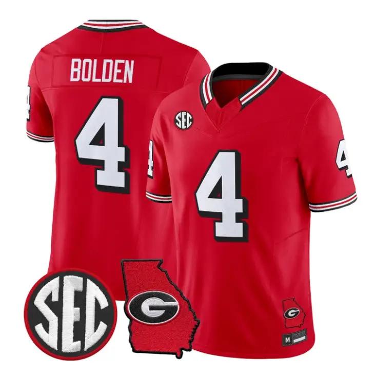 KJ Bolden Jersey #4 Georgia Bulldogs 1995 Throwback 2026 Vapor Limited Stitched by My Store NCAA Football Jerseys