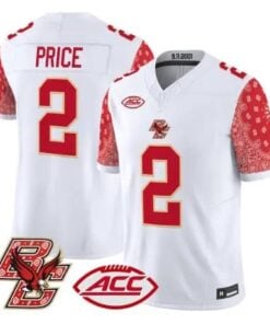 KP Price Jersey #2 Boston College Eagles Red Bandanna 2026 All Stitched - Top Wow Design KP Price Jersey #2 Boston College Eagles Red Bandanna 2026 All Stitched
