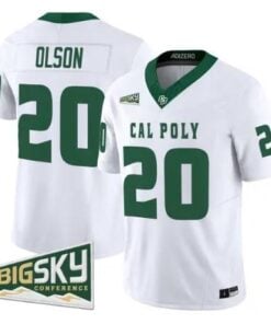 Kenny Olson Jersey #20 Cal Poly Mustangs 2026 All Stitched