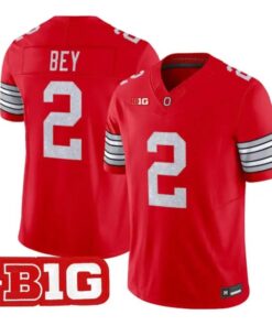 Legend Bey Jersey #2 Ohio State Buckeyes Glitter Vapor All Stitched by My Store NCAA Football Jerseys