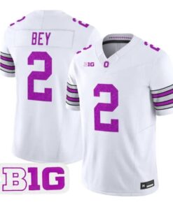 Legend Bey Jersey #2 Ohio State Buckeyes Glitter Vapor All Stitched by My Store NCAA Football Jerseys