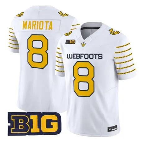 Marcus Mariota Jersey #8 Oregon Ducks 1916 Throwback All Stitched