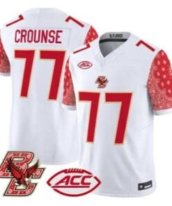 Michael Crounse Jersey #77 Boston College Eagles Red Bandanna Stitched - Top Wow Design Michael Crounse Jersey #77 Boston College Eagles Red Bandanna Stitched