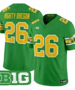 Mighty Oregon Jersey #26 Oregon Ducks Mighty Oregon 2026 Stitched Green - Top Wow Design Mighty Oregon Jersey #26 Oregon Ducks Mighty Oregon 2026 Stitched Green