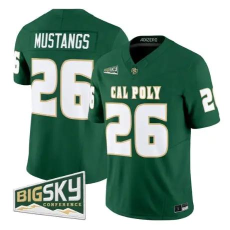 Mustangs Jersey #26 Cal Poly Mustangs 2026 Vapor All Stitched