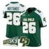 Mustangs Jersey #26 Cal Poly Mustangs 2026 Vapor All Stitched