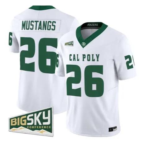 Mustangs Jersey #26 Cal Poly Mustangs 2026 Vapor All Stitched