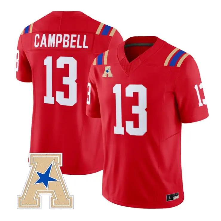 NuNu_Campbell_Jersey_13_Tulsa_Golden_Hurricane_2026_Vapor_Stitched_Red - Top Wow Design NuNu Campbell Jersey #13 Tulsa Golden Hurricane 2026 Vapor Stitched by My Store NCAA Football Jerseys