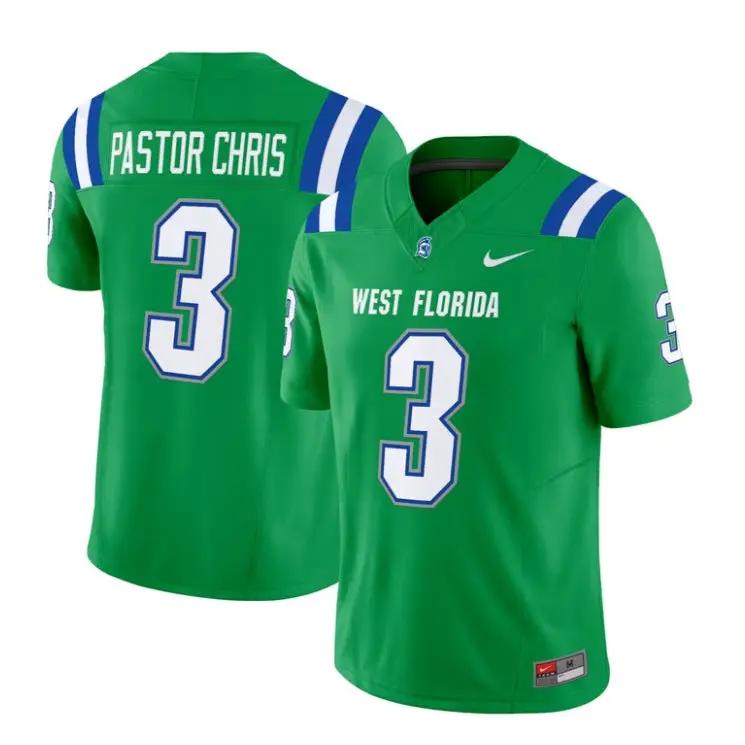 PASTOR CHRIS Jersey #3 West Florida Argonauts Name, Number 2026 Stitched by My Store NCAA Football Jerseys