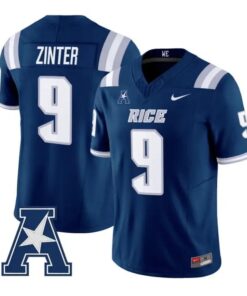 Preston Zinter Jersey #9 Rice Owls 2026 Vapor Limited All Stitched by My Store NCAA Football Jerseys