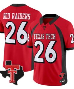 Red Raiders Jersey #26 Texas Tech Red Raiders 2026 Throwback All Stitched - Top Wow Design Red Raiders Jersey #26 Texas Tech Red Raiders 2026 Throwback All Stitched