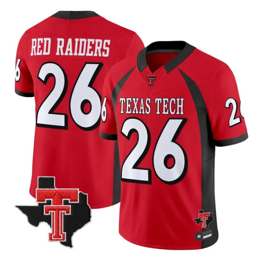 Red Raiders Jersey #26 Texas Tech Red Raiders 2026 Throwback All Stitched - Top Wow Design Red Raiders Jersey #26 Texas Tech Red Raiders 2026 Throwback All Stitched