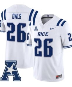 Rice Owls Jersey #26 Rice Owls 2026 Vapor Limited All Stitched by My Store NCAA Football Jerseys