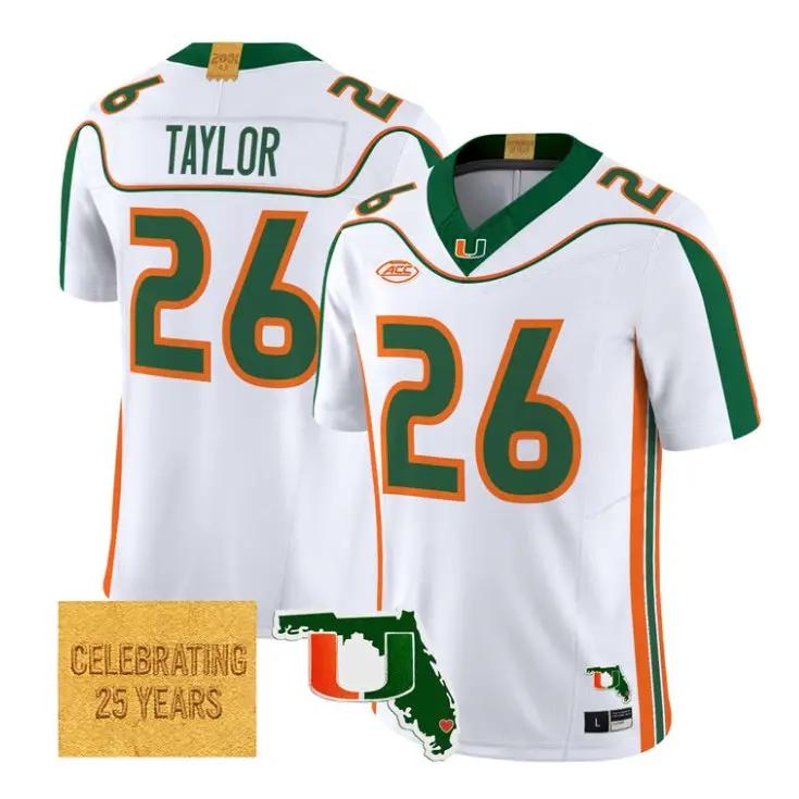 Sean_Taylor_Jersey_26_Miami_Hurricanes_2001_Throwback_2026_All_Stitched_White - Top Wow Design Sean Taylor Jersey #26 Miami Hurricanes 2001 Throwback 2026 All Stitched by My Store NCAA Football Jerseys
