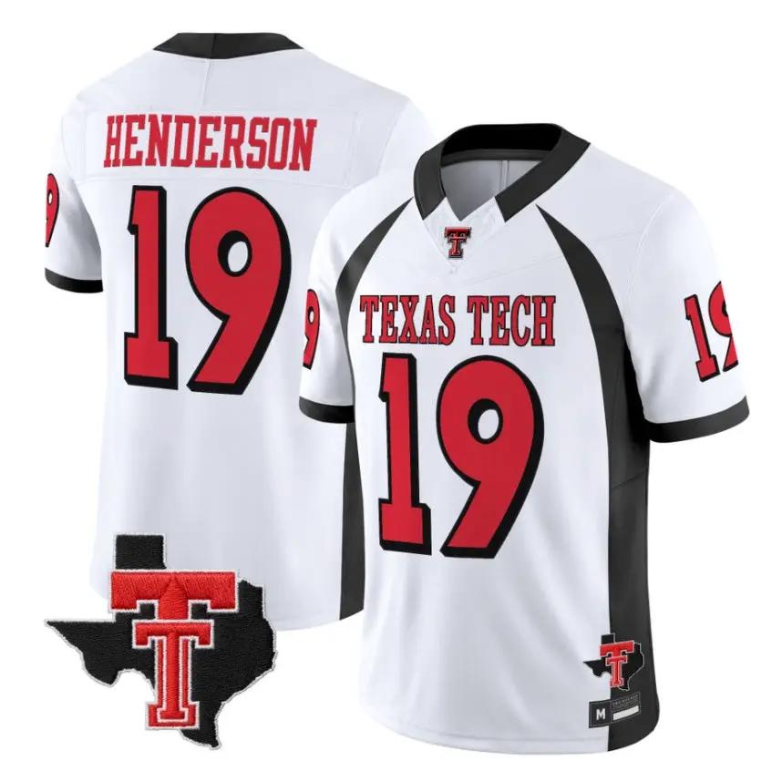 taurean-henderson-jersey-19-texas-tech-red-raiders-2026-texas-patch-stitched-01 - Top Wow Design Taurean Henderson Jersey #19 Texas Tech Red Raiders 2026 Texas Patch Stitched