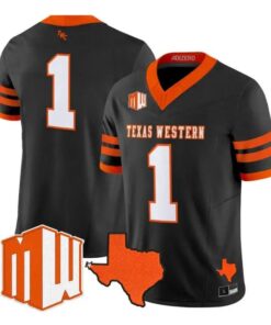 Team Jersey #1 UTEP Miners 2026 Going Dark in the Sun City Vapor Limited Stitched by My Store NCAA Football Jerseys