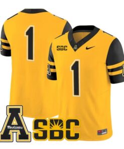 Team Jersey #1 App State Mountaineers 2026 Vapor Limited Stitched by My Store NCAA Football Jerseys