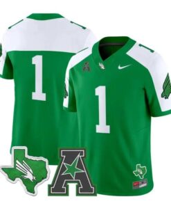Team Jersey #1 North Texas Mean Green 2026 Vapor Limited Stitched by My Store NCAA Football Jerseys