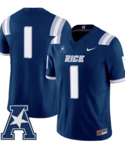 Team Jersey #1 Rice Owls 2026 Vapor Limited All Stitched by My Store NCAA Football Jerseys