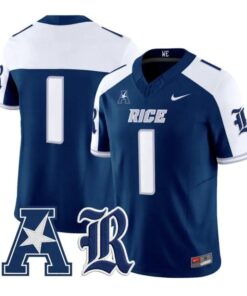 Team Jersey #1 Rice Owls 2026 Vapor Limited All Stitched by My Store NCAA Football Jerseys