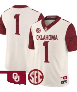 Team Jesey #1 Oklahoma Sooners 2026 Rough Rider Vapor Limited Stitched by My Store NCAA Football Jerseys
