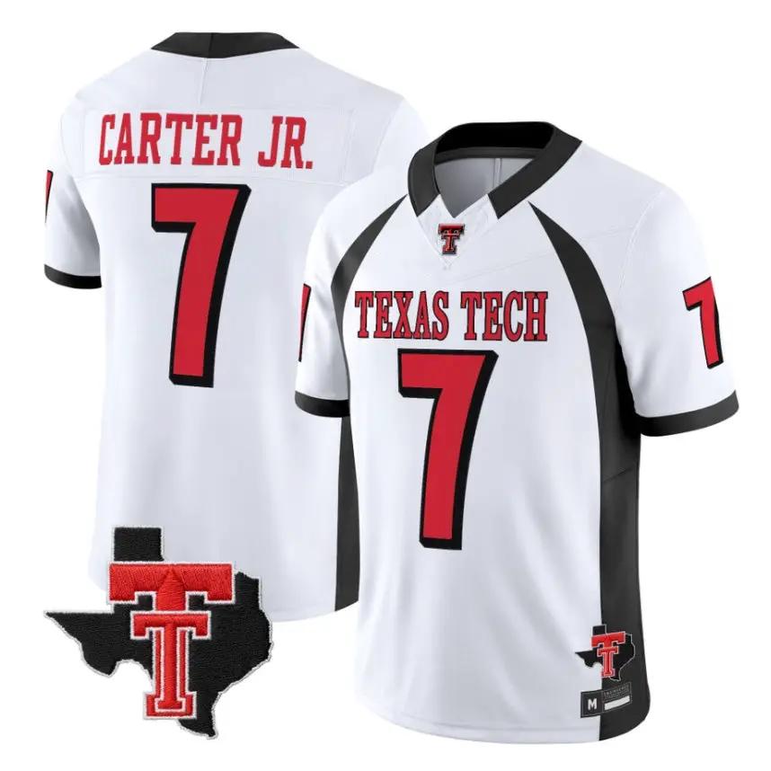 Terrance Carter Jr Jersey #7 Texas Tech Red Raiders 2026 Vapor Stitched