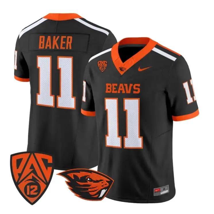 Terry Baker Jersey #11 Oregon State Beavers 2026 Vapor All Stitched by My Store NCAA Football Jerseys