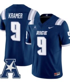 Tommy Kramer Jersey #9 Rice Owls 2026 Vapor Limited All Stitched by My Store NCAA Football Jerseys