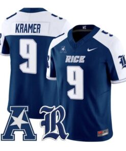 Tommy Kramer Jersey #9 Rice Owls 2026 Vapor Limited All Stitched by My Store NCAA Football Jerseys