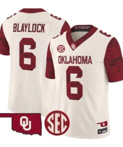 Tory Blaylock Jesey #6 Oklahoma Sooners 2026 Rough Rider Vapor Stitched by My Store NCAA Football Jerseys