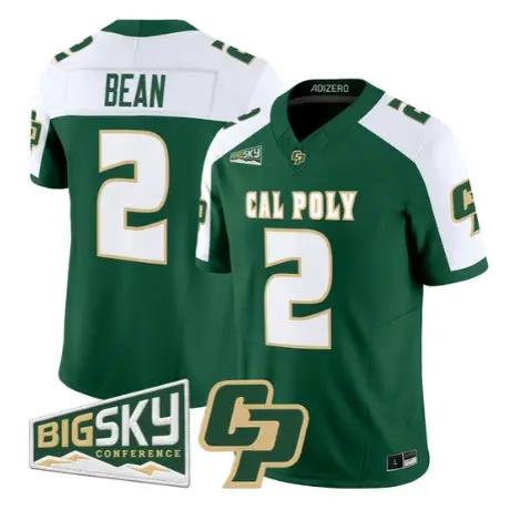 Troy Bean Jersey #2 Cal Poly Mustangs 2026 Vapor All Stitched - Top Wow Design Troy Bean Jersey #2 Cal Poly Mustangs 2026 Vapor All Stitched