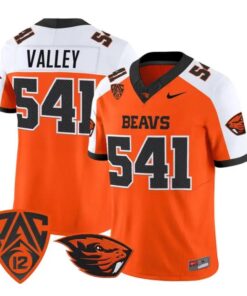 Valley_Jersey_541_Oregon_State_Beavers_2026_Vapor_Limited_Stitched_Orange_Alter - Top Wow Design Valley Jersey #541 Oregon State Beavers 2026 Vapor Limited Stitched by My Store NCAA Football Jerseys