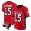Will Hammond Jersey #15 Texas Tech Red Raiders 2026 Texas Patch Stitched