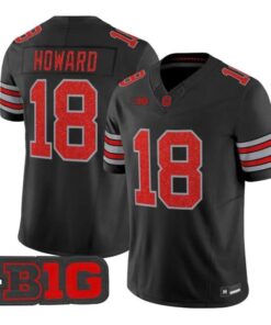 Will Howard Jersey #18 Ohio State Buckeyes Glitter Vapor All Stitched by My Store NCAA Football Jerseys