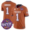 Colin Simmons Jersey #1 Texas Longhorns 2026 Latino Heritage Month Vapor Limited All Stitched - Top Wow Design Colin Simmons Jersey #1 Texas Longhorns 2026 Latino Heritage Month Vapor Limited All Stitched