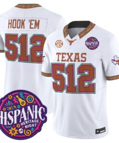 Hook 'Em Jersey #512 Texas Longhorns 2026 Latino Heritage Month Vapor Limited All Stitched