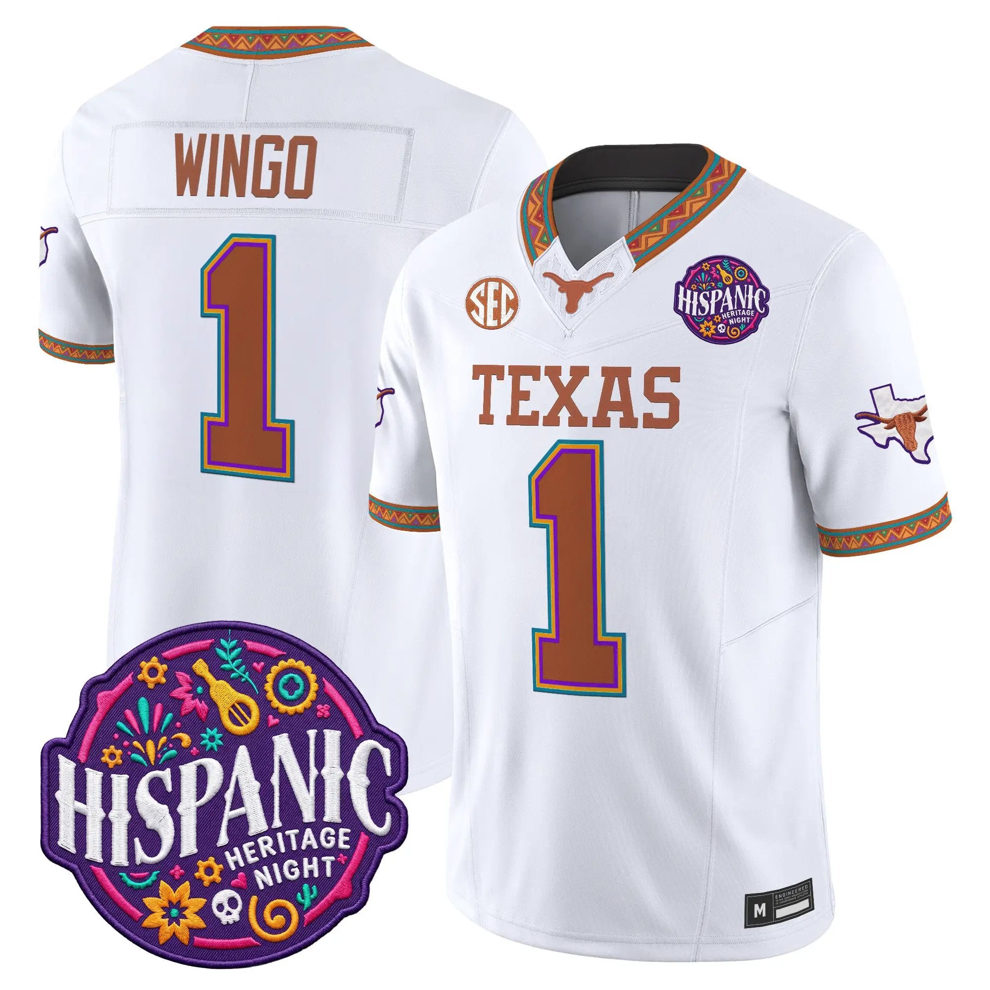 ryan-wingo-jersey-1-texas-longhorns-2026-latino-heritage-month-vapor-limited-all-stitched-02 - Top Wow Design Ryan Wingo Jersey #1 Texas Longhorns 2026 Latino Heritage Month Vapor Limited All Stitched