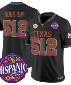 Hook 'Em Jersey #512 Texas Longhorns 2026 Latino Heritage Month Vapor Limited All Stitched