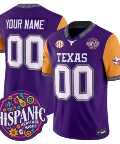 Texas Longhorns 2026 Latino Heritage Month Vapor Limited Custom Jersey - All Stitched