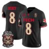 Cameron Dickey Jersey #8 Texas Tech Red Raiders Día de los Muertos Vapor Limited All Stitched
