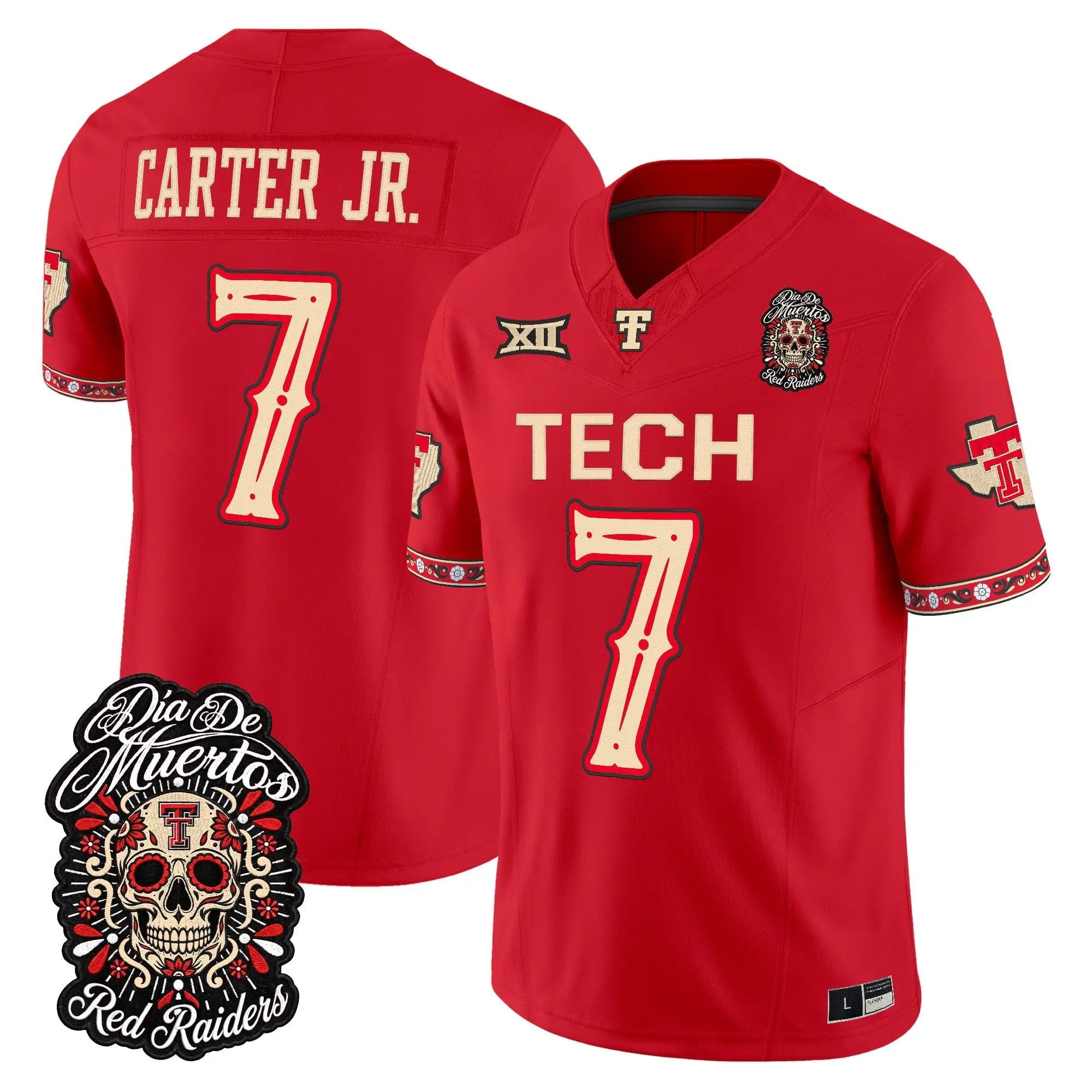 terrance-carter-jr-jersey-7-texas-tech-red-raiders-dia-de-los-muertos-vapor-limited-all-stitched-02 - Top Wow Design Terrance Carter Jr. Jersey #7 Texas Tech Red Raiders Día de los Muertos Vapor Limited All Stitched
