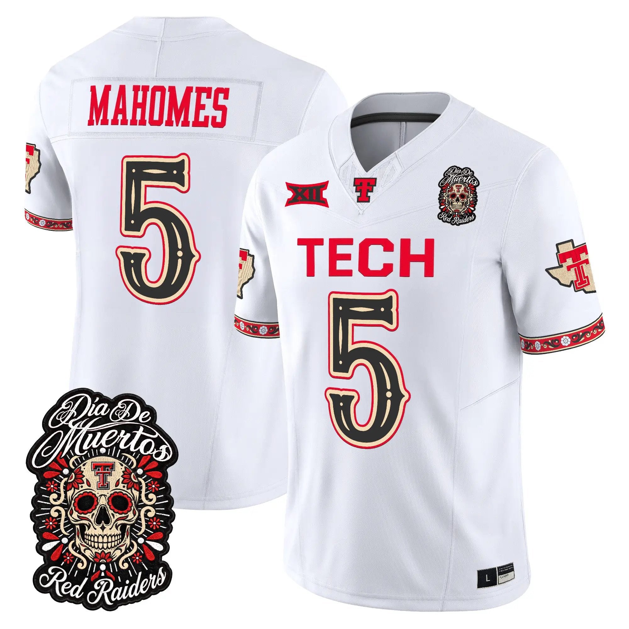 patrick-mahomes-jersey-5-texas-tech-red-raiders-dia-de-los-muertos-vapor-limited-all-stitched-03 - Top Wow Design Patrick Mahomes Jersey #5 Texas Tech Red Raiders Día de los Muertos Vapor Limited All Stitched