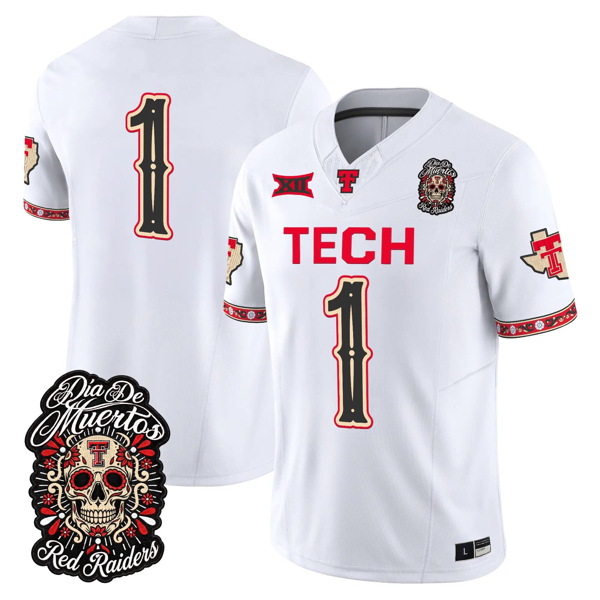 team-jersey-1-texas-tech-red-raiders-dia-de-los-muertos-vapor-limited-all-stitched-03 - Top Wow Design Team Jersey #1 Texas Tech Red Raiders Día de los Muertos Vapor Limited All Stitched