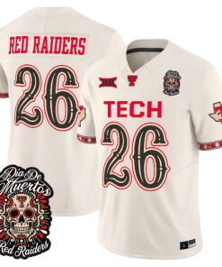 Red Raiders Jersey #26 Texas Tech Red Raiders Día de los Muertos Vapor Limited All Stitched