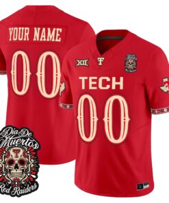 Texas Tech Red Raiders Día de los Muertos Vapor Limited Custom Jersey - All Stitched