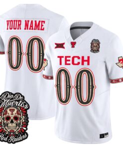 Texas Tech Red Raiders Día de los Muertos Vapor Limited Custom Jersey - All Stitched