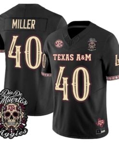 Von Miller Jersey #40 Texas A&M Aggies Día de los Muertos Vapor Limited All Stitched